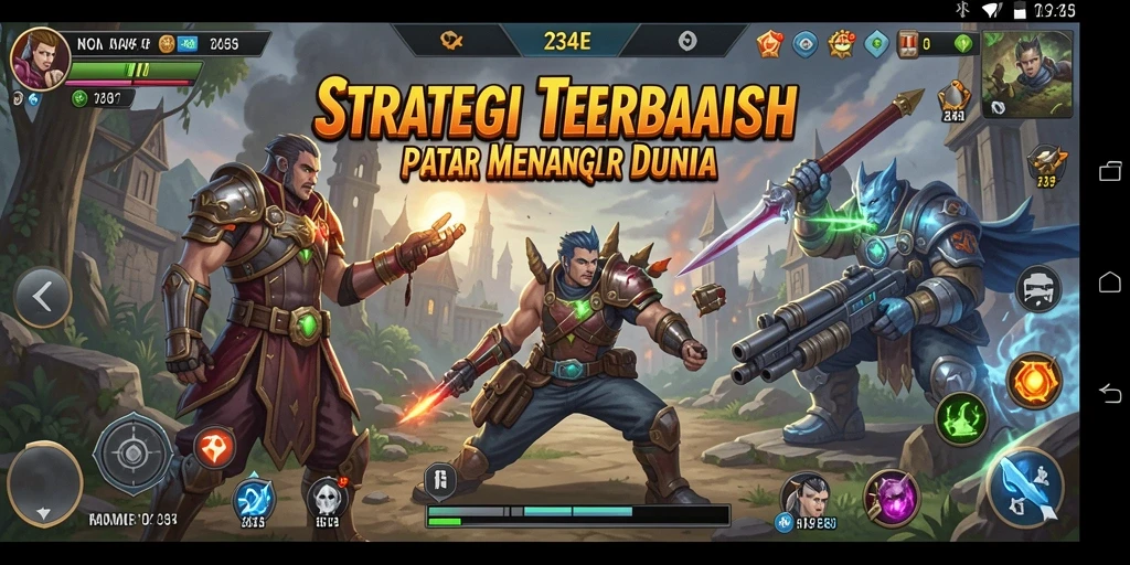 Gameplay intens dalam membangun kerajaan dan strategi pertempuran.