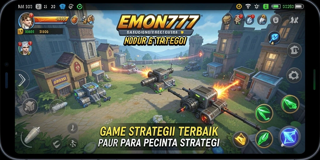 Screenshot gameplay EMON777 menunjukkan aksi strategi mendebarkan.