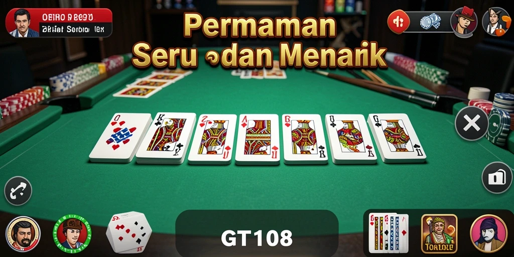 Tampilan gameplay Domino yang menghibur dan interaktif.