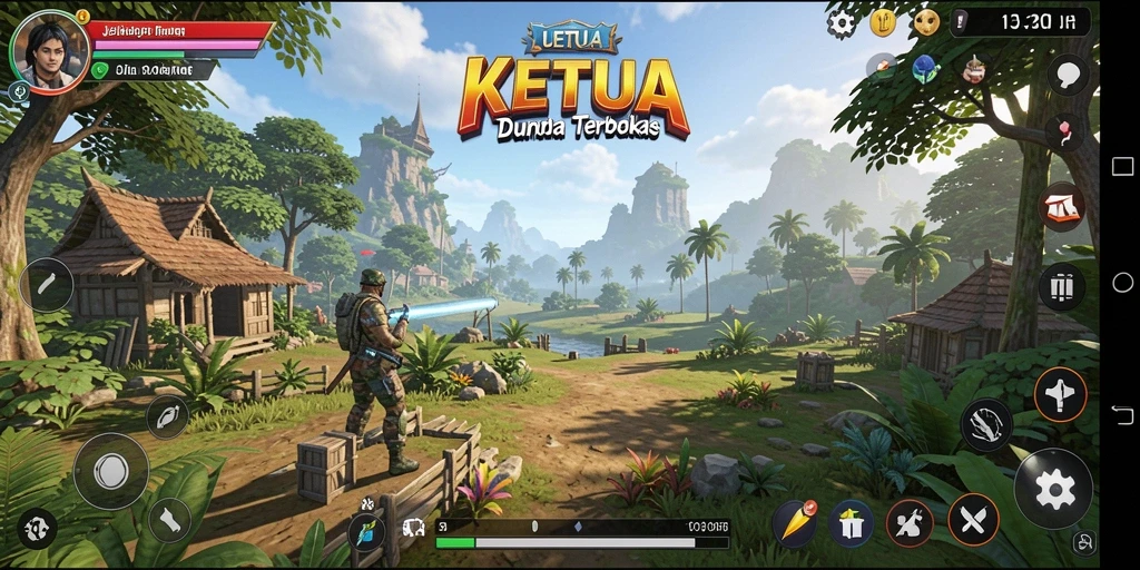 Gameplay menakjubkan KETUA di dunia terbuka.