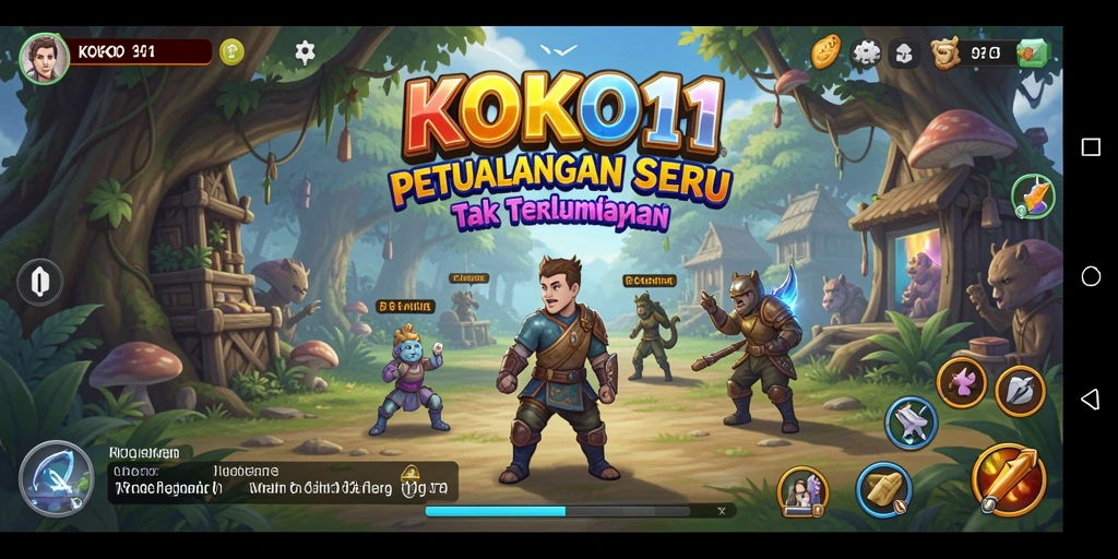 Tampilan gameplay KOKO11 dengan teka-teki dan petualangan seru.