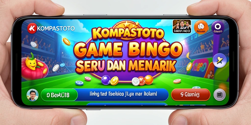 Screenshot gameplay KOMPASTOTO menampilkan suasana permainan Bingo yang mengasyikkan.