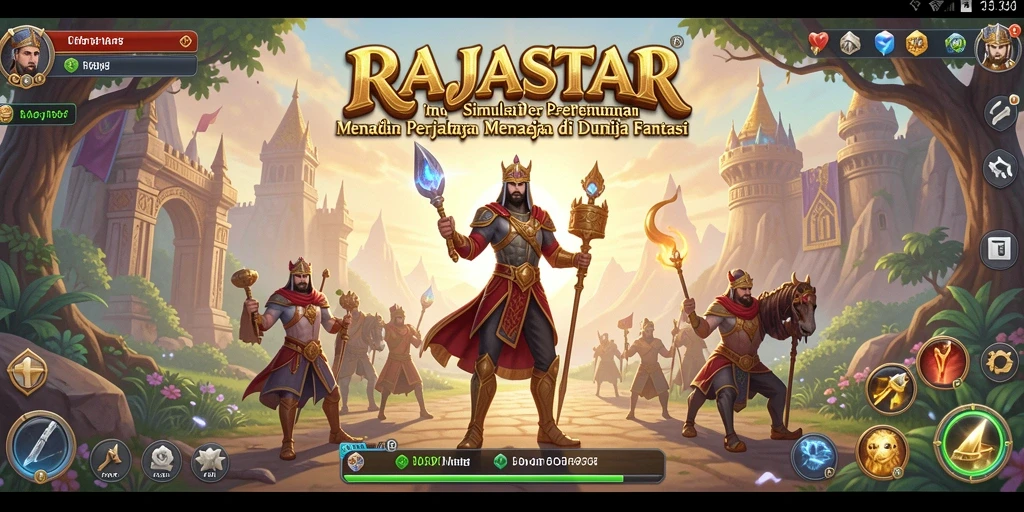 Tangkapan layar menunjukkan gameplay menarik RAJASTAR.